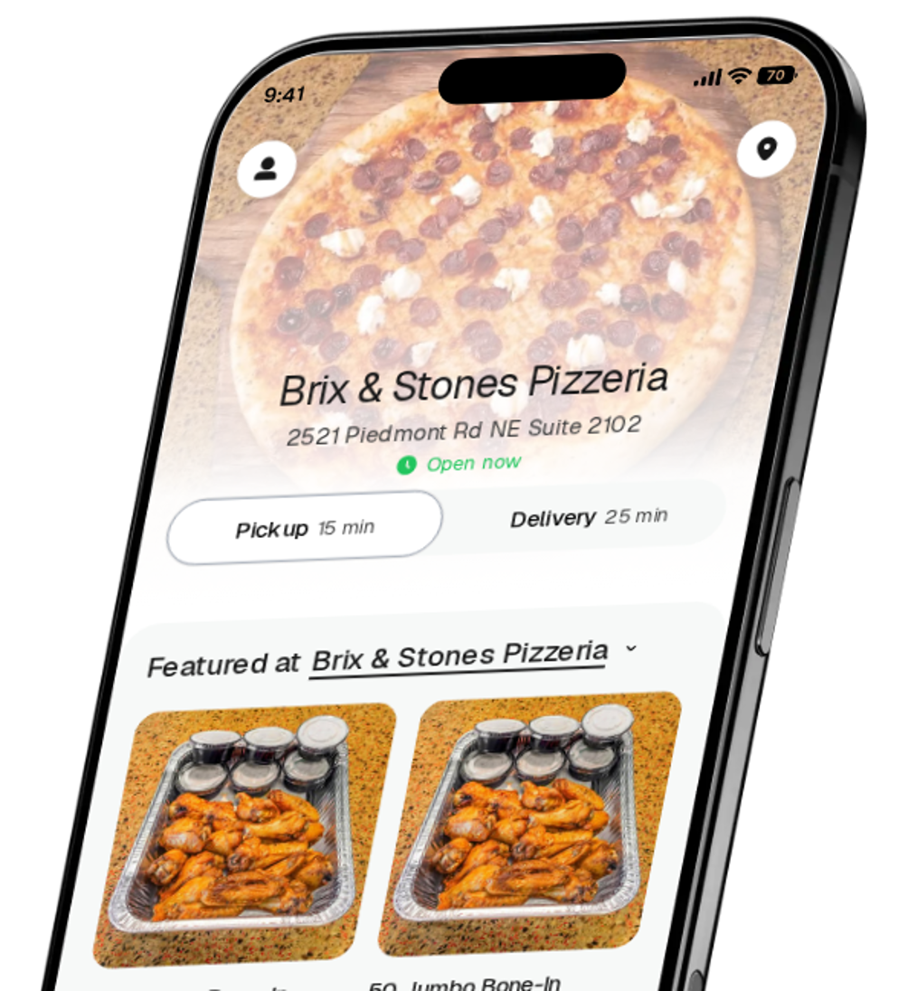 Brix & Stones Pizzeria app preview