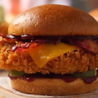 BBQ Bacon Chicken Sandwich & Fries