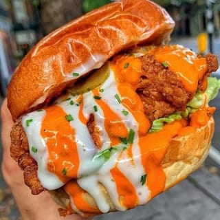 Buffalo Chicken Sandwich & Fries