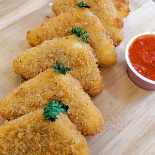 House-Crunch Mozzarella Triangles